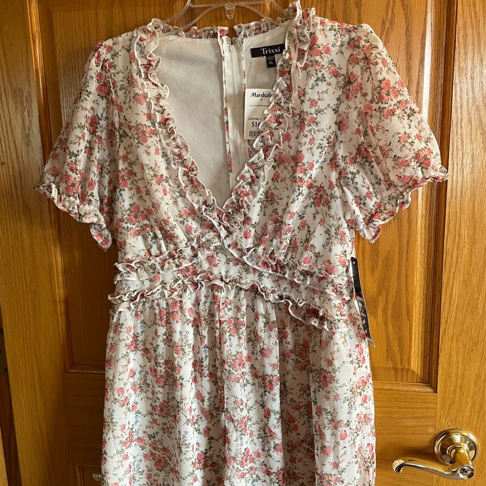 Floral Ruffle Dress/Romper